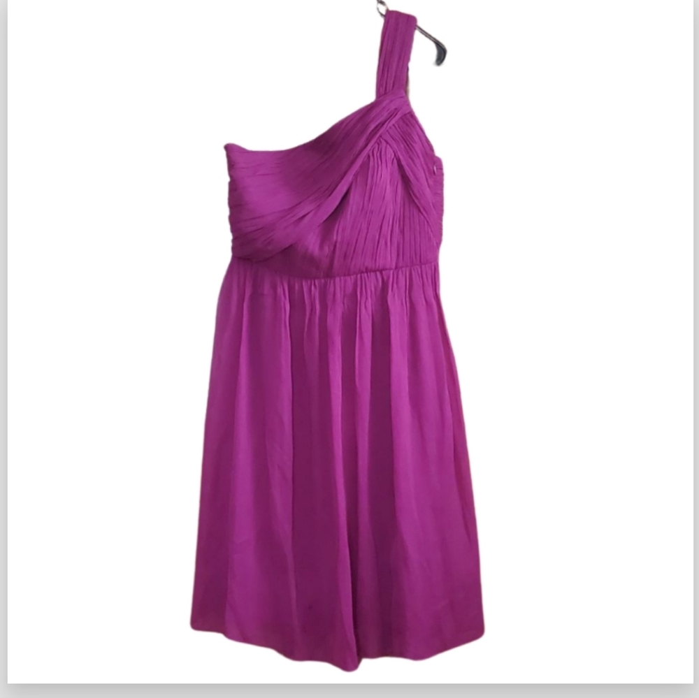 Women's  J CREW 100% silk raspberry dress, size 6